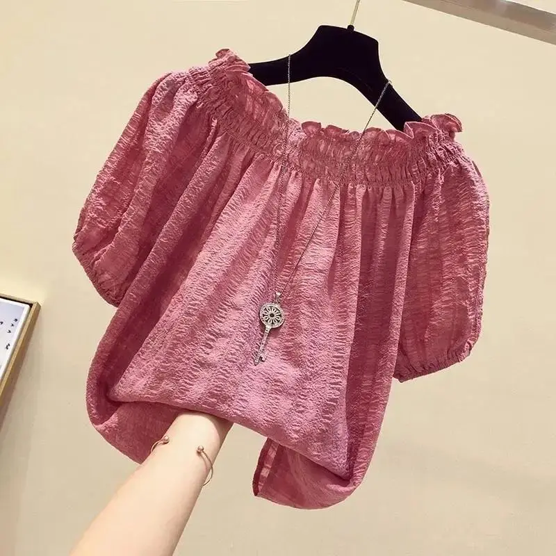 Winter Clothing Line - Rose Red casual slash hals bladerdeeg
