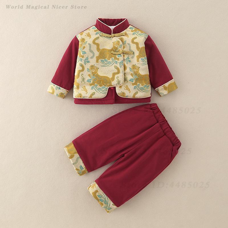 Winter Clothing For Babies - Herfst Winter Dikke Tang Suit Kinderen