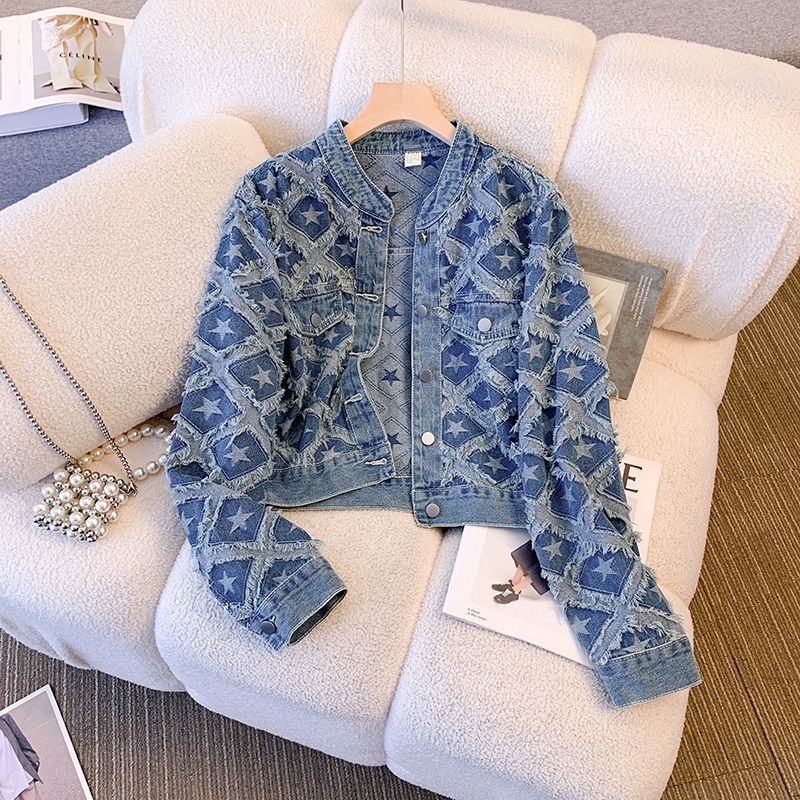 Jas Vrouwen Denim Jassen Ronde - Winter Clothing Work recensie en prijs