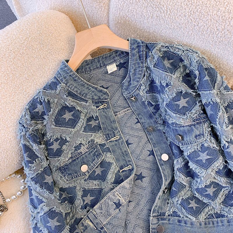 Jas Vrouwen Denim Jassen Ronde - Winter Clothing Work recensie en prijs