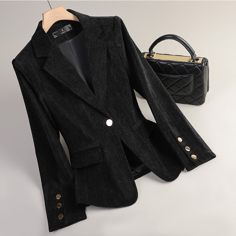Geelgouden fluwelen blazer Dam - Winter Clothing Work recensie en prijs